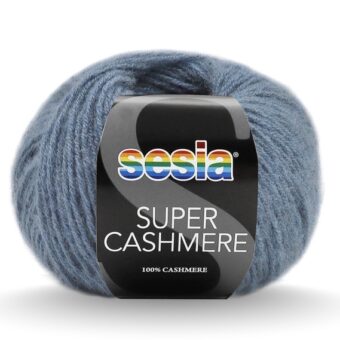 super cashmere garn blå