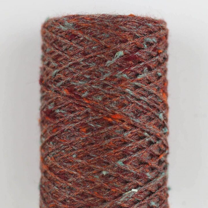 BC Garn Tussah Tweed - rust aqua