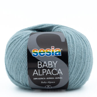 Baby alpaca lys gråblå