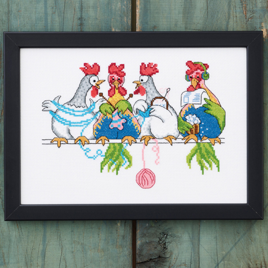 Permin broderi - Hønsestrik