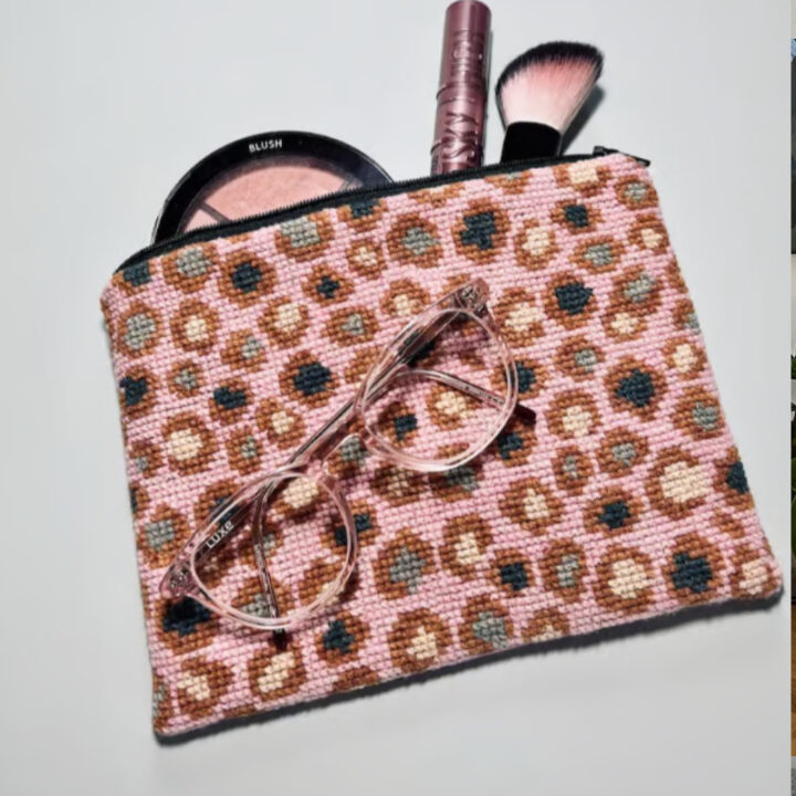Pomp Stitch - Crazy Leo rosa - clutch - Image 2