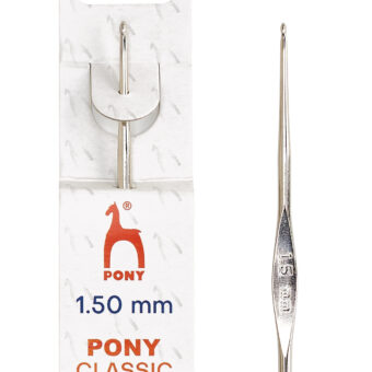 Pony hæklenål stål