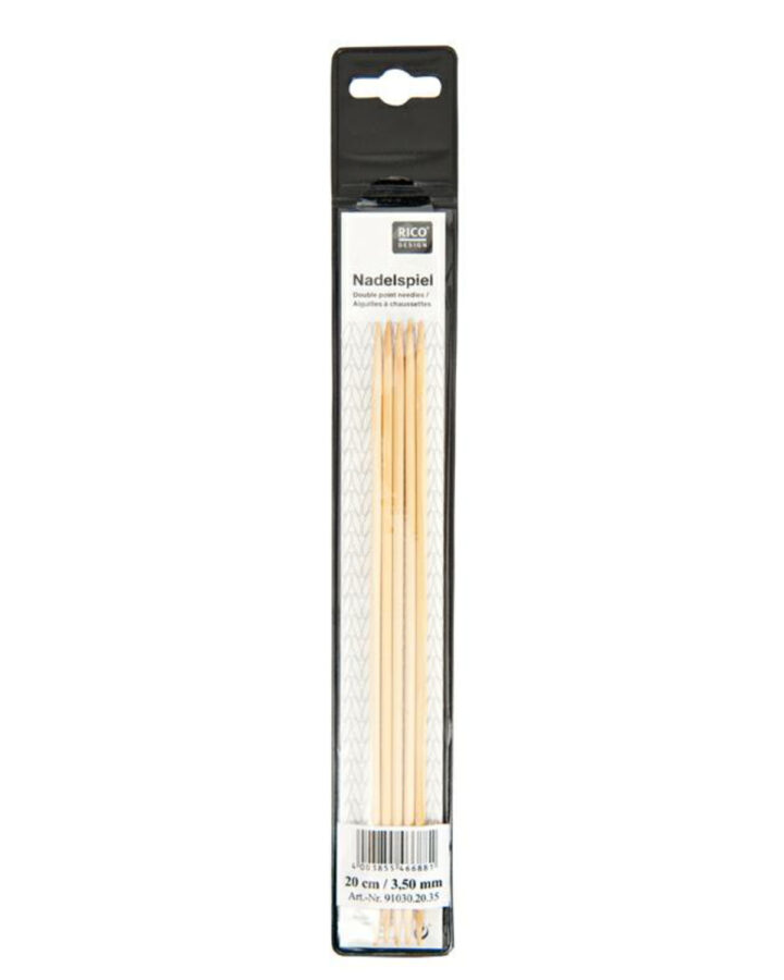 Rico strømpepinde bambus - 20 cm