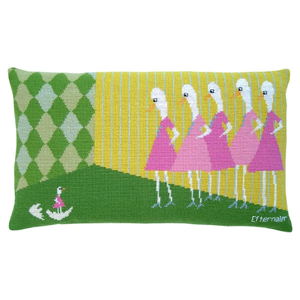 Fru Zippe broderi - Efternøler - pude