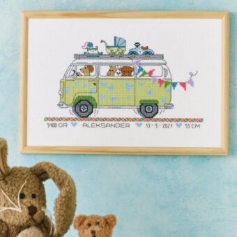 Permin broderi - Drengebussen - billede