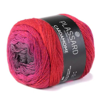 Cardamome - merino/cashmere - 63 - Bordeaux/granit