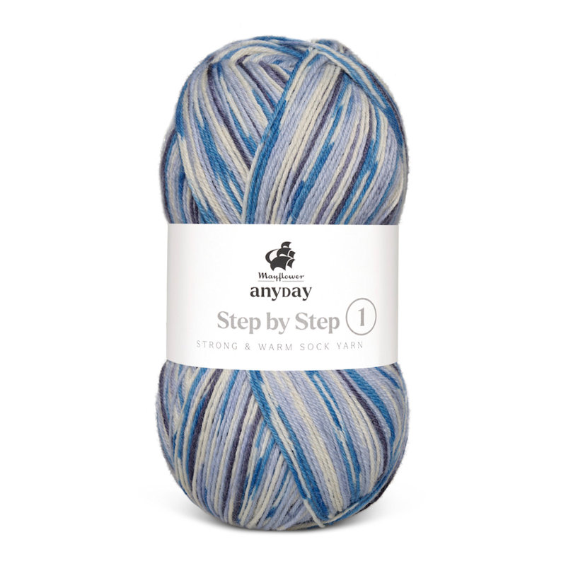 Anyday Step by step - strømpegarn