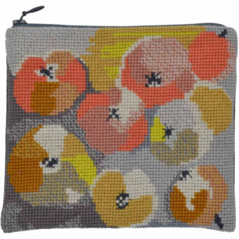Fru Zippe broderi - Æbler - clutch