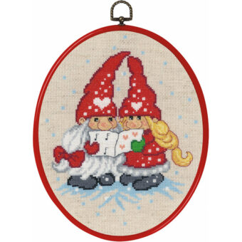 Permin broderi - Nissepar synger - ophæng