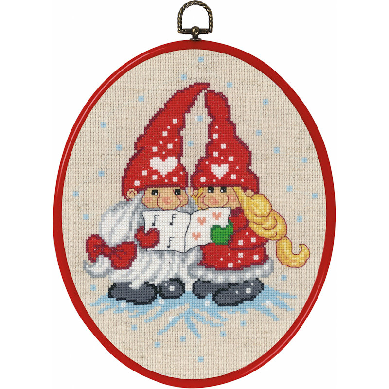 Permin broderi - Nissepar synger - ophæng