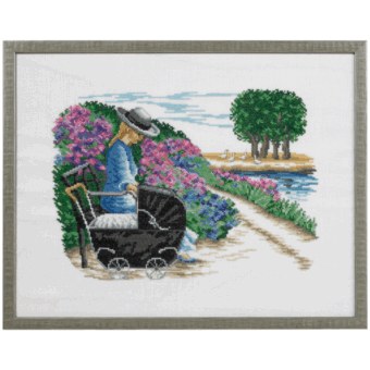 Eva Rosenstand - Girl with doll pram - image