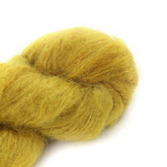 Fluffy Mohair solid - Cowgirlsblues - Mustard