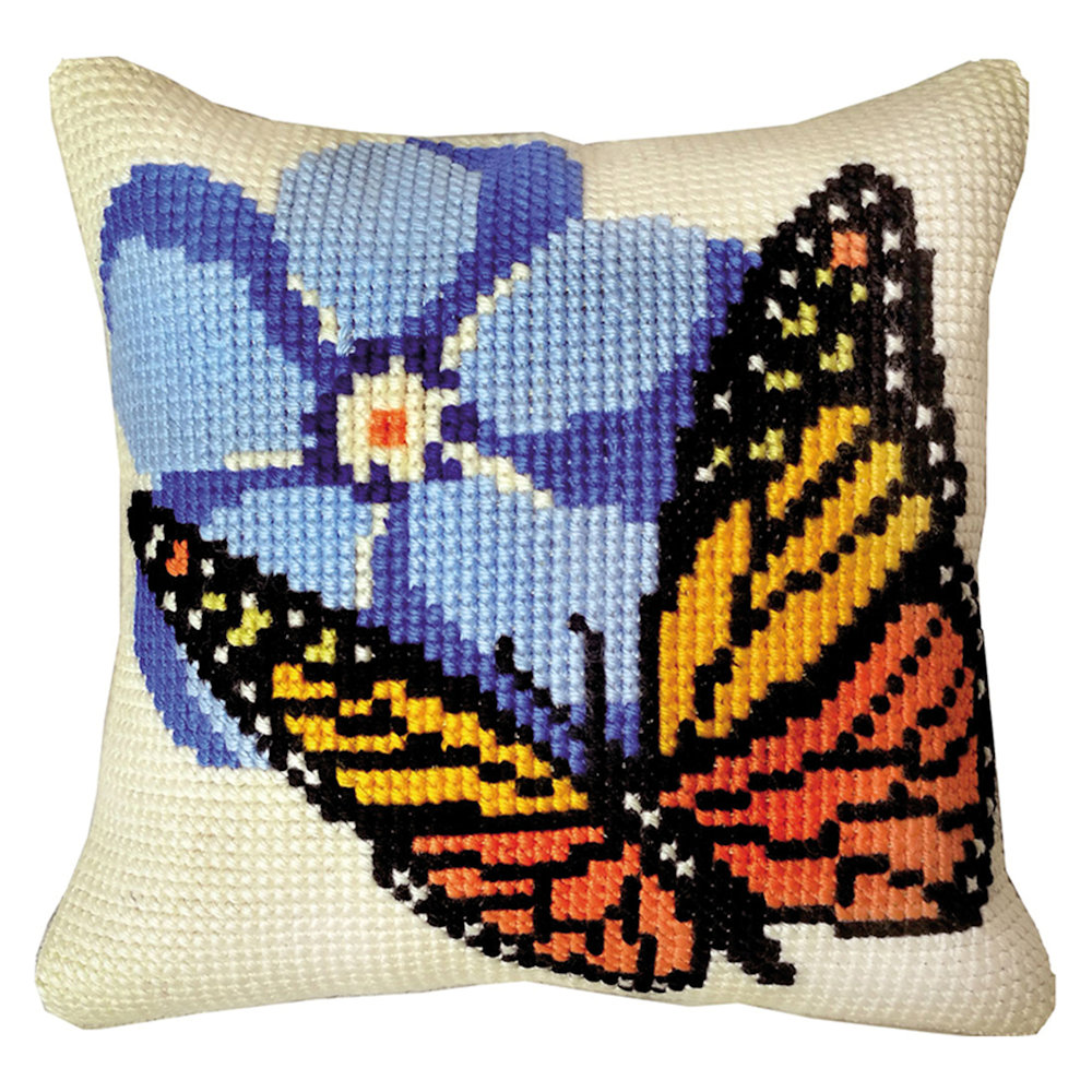 Permin broderi - Sommerfugl stramaj - pude