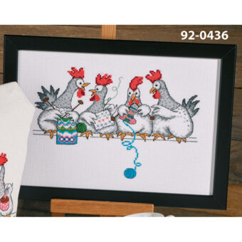 Permin broderi - Hønsesnak - billede