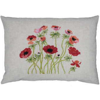 OOE Broderi - Franske Anemoner - pude