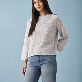 Permin Ida - Bluse med rullekant - opskrift (PDF)