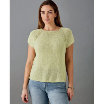 Permin Elise - T-shirt med hulsnoninger - opskrift (PDF)