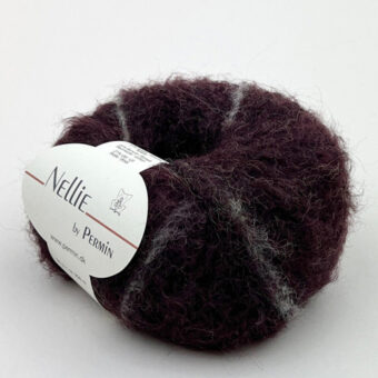 Permin Nellie - børstet alpaka - Plum noir - 23