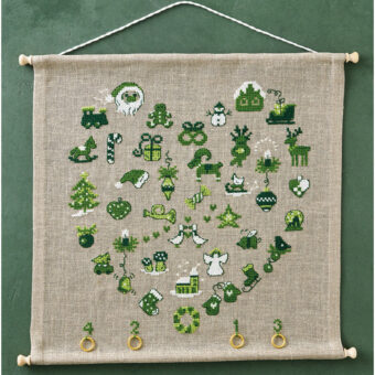 Permin broderi - Hjerte kalender