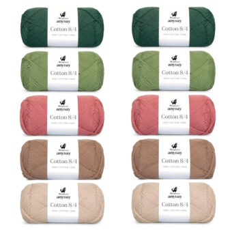 ANYDAY Cotton 8/4 colorbag - 10 stk