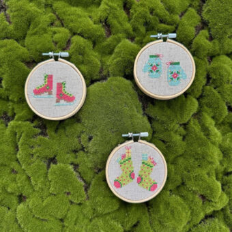 Pomp Stitch - Colorful juleophæng 3 stk