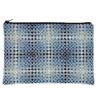 Fru Zippe broderi - Fjord - clutch